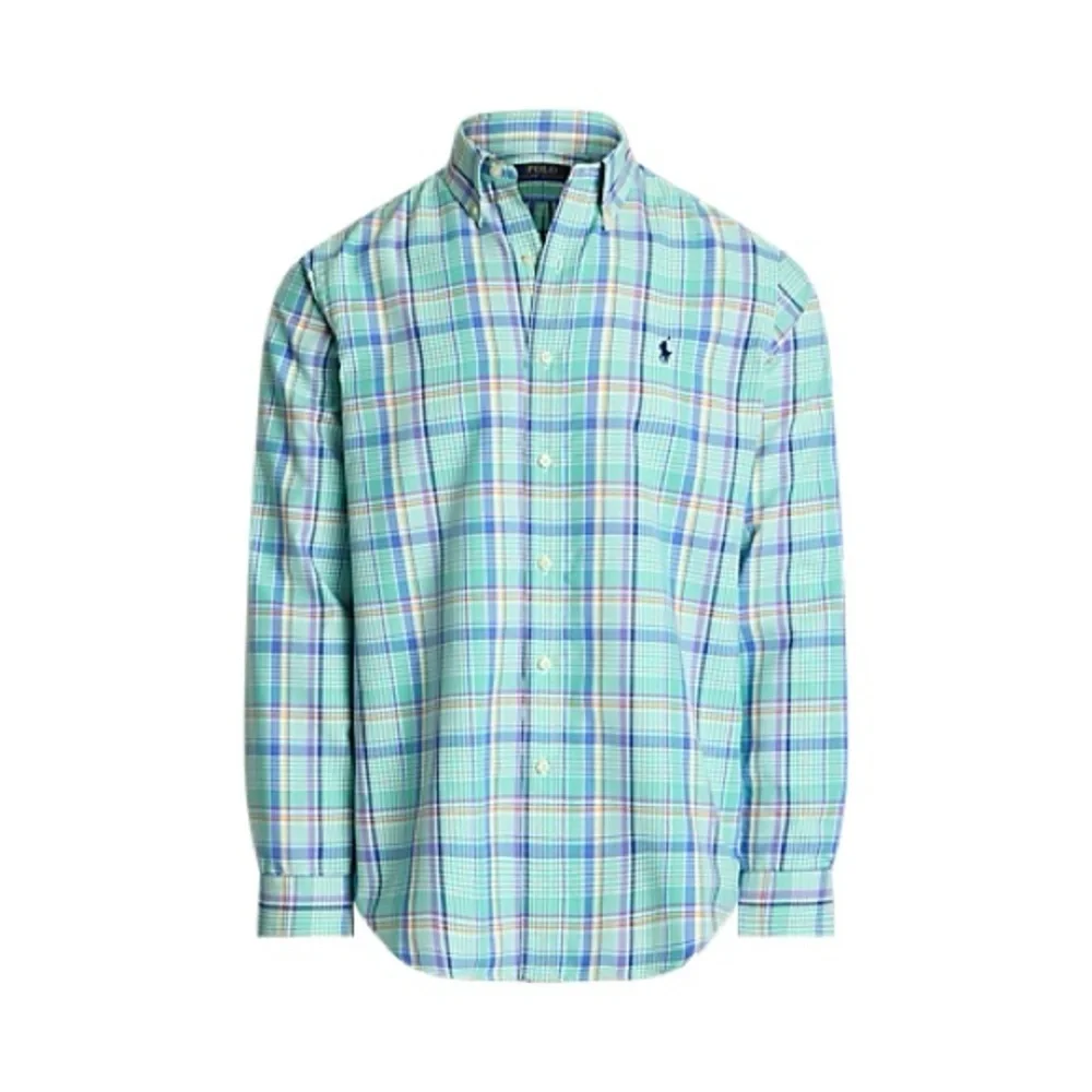 Polo by Ralph Lauren Men's Plaid Classic Fit Performance Oxford Shirt-NWT- M
